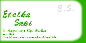 etelka sapi business card